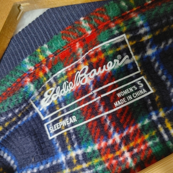 Eddie Bauer Red Top with Plaid Pajama Pants - Picture 5 of 13